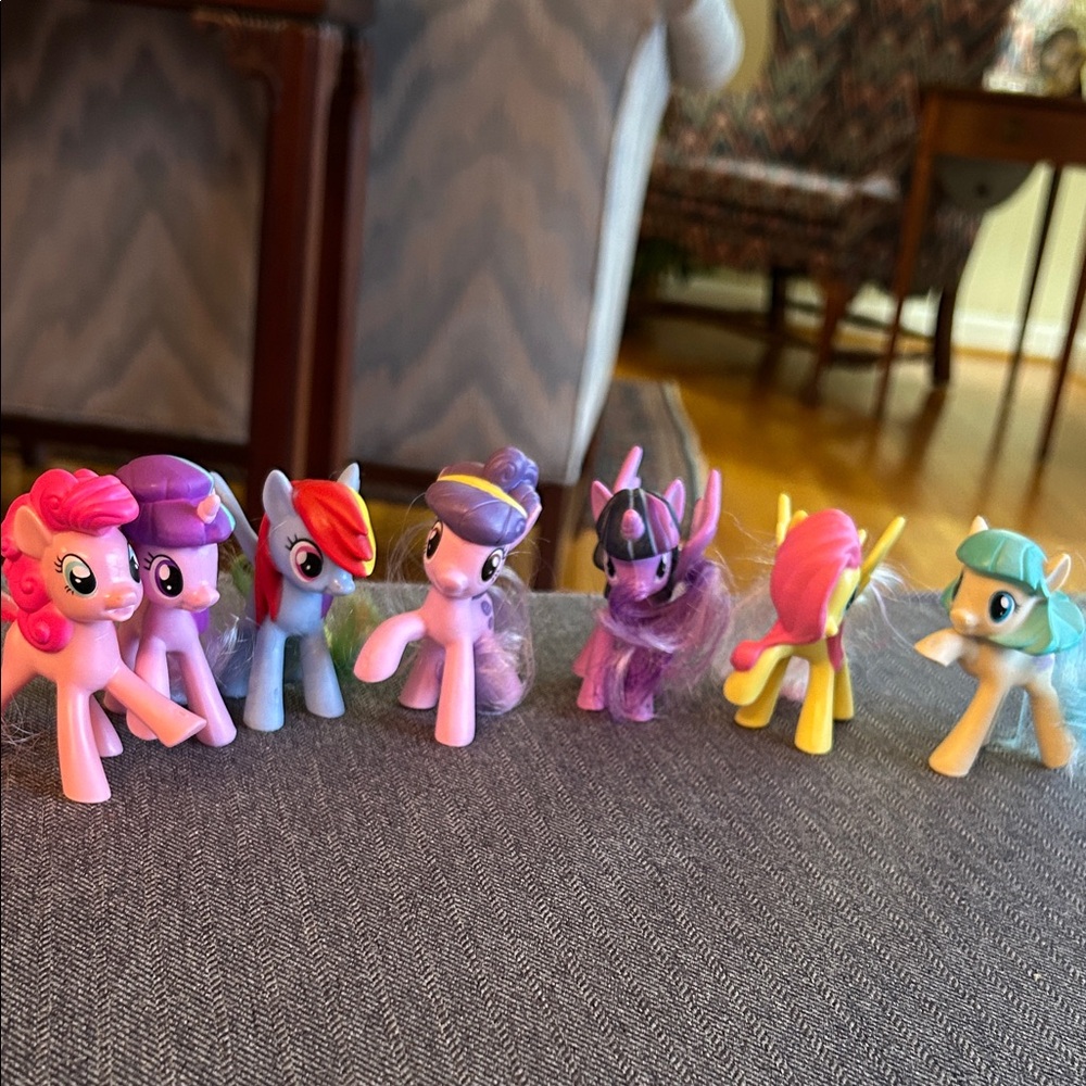 My Little Pony McDonald’s toys, all 8 ponies with combs, 2016
